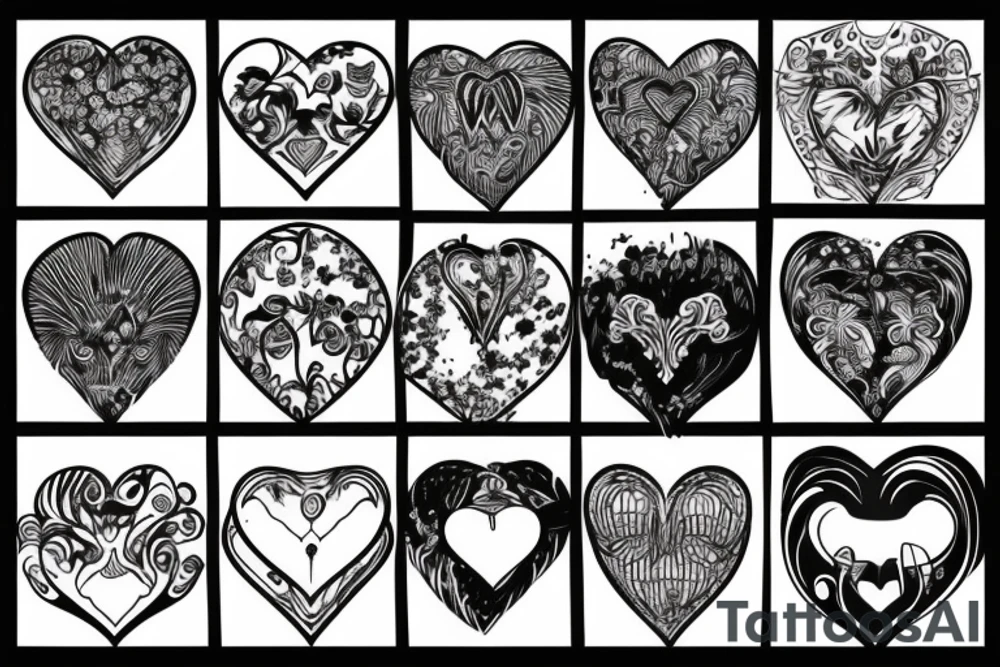 something meaningful using a heart tattoo idea