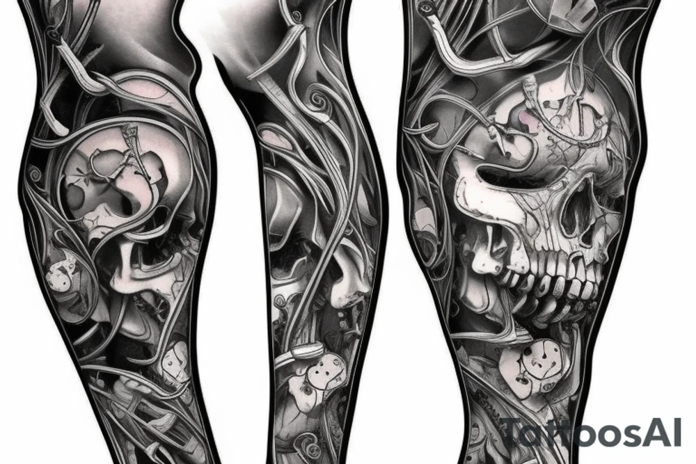 Biomeca leg tattoo idea