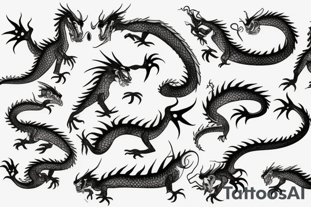 Small dragon tattoo idea