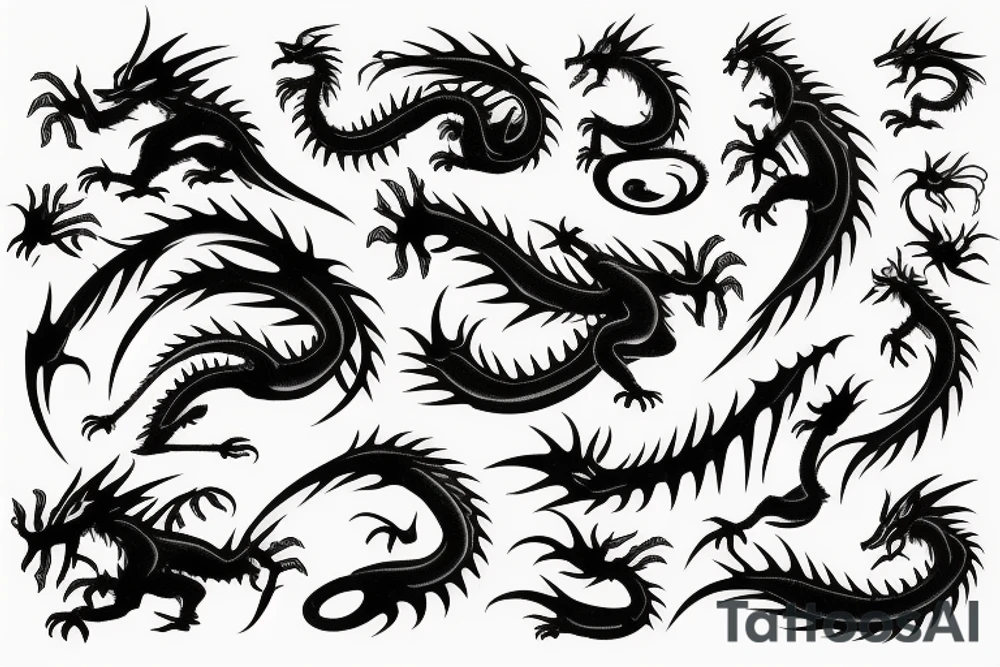Small dragon tattoo idea