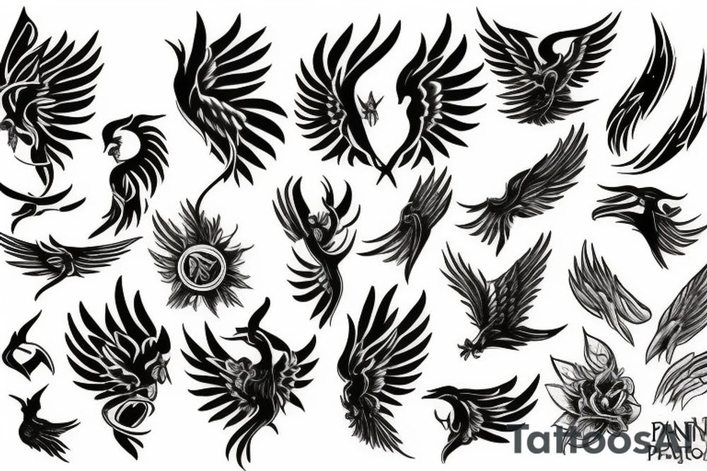 Phoenix tattoo idea