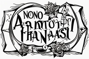 Circus tent and the inscription: No fear tattoo idea