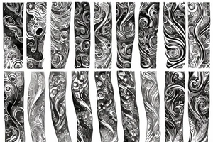ebru art tattoo idea