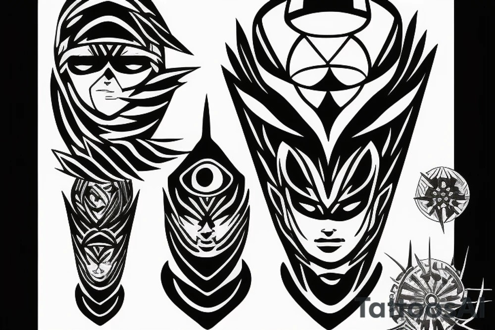 itachi in kunai tattoo idea