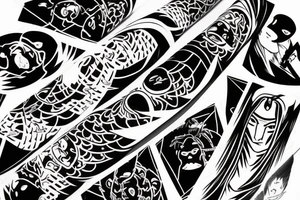 itachi in kunai tattoo idea