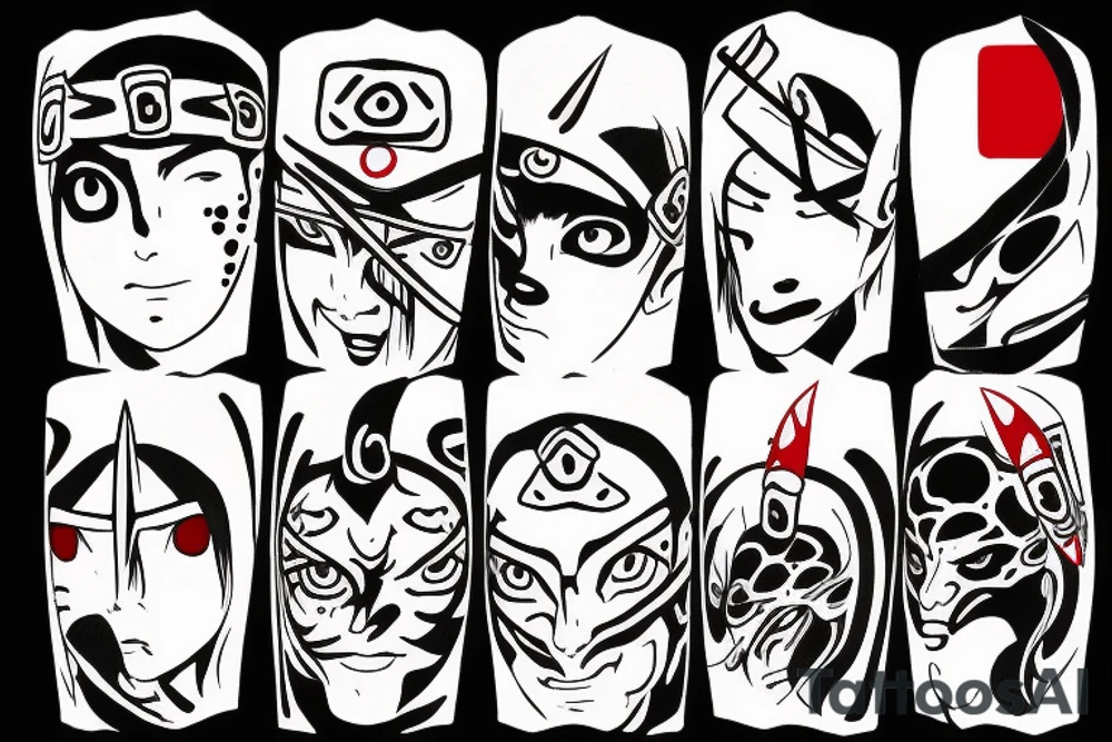 itachi in kunai tattoo idea