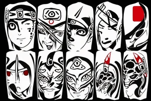 itachi in kunai tattoo idea