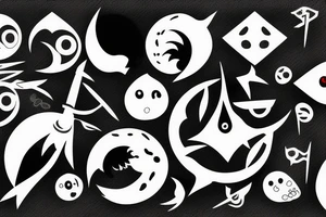 itachi in kunai tattoo idea