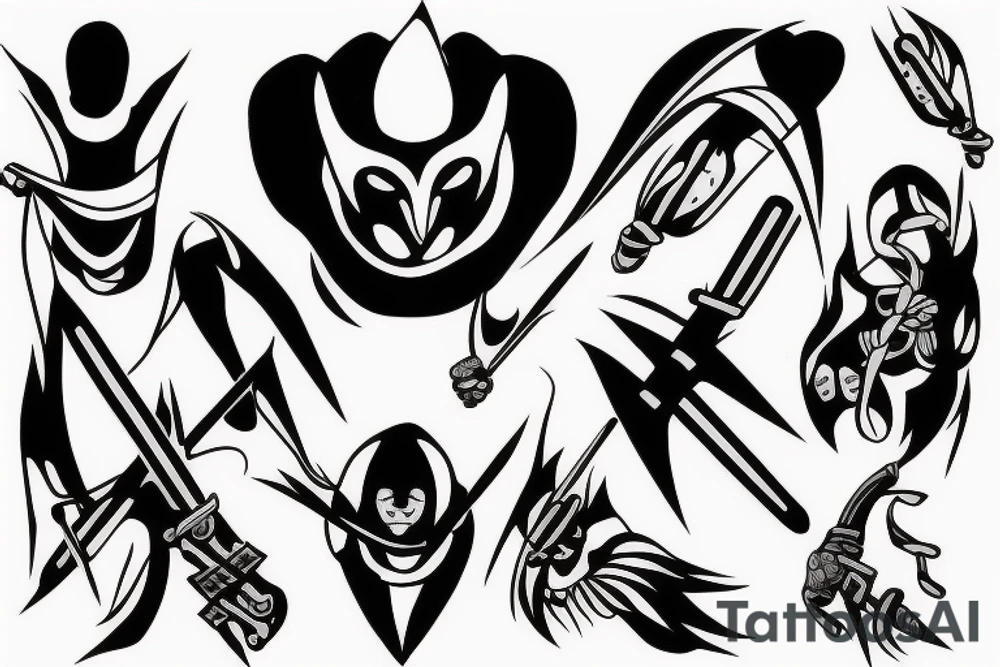 itachi in kunai tattoo idea