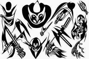 itachi in kunai tattoo idea