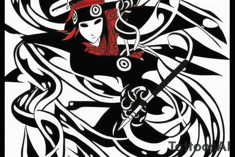 itachi placed inside kunai tattoo idea