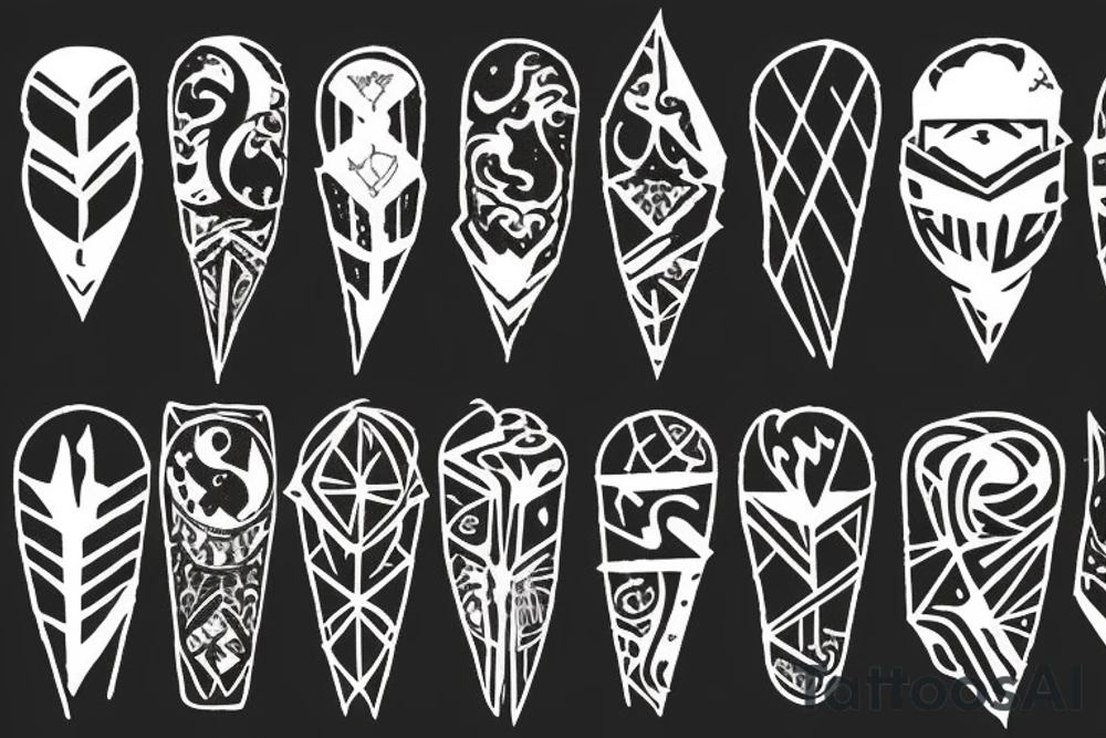 Broken shattered tattoo idea