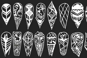 Broken shattered tattoo idea