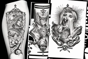 ace of spades with sailor motives tattoo idea