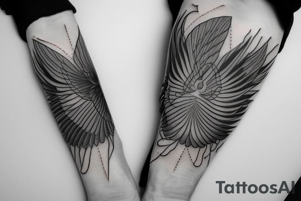 Parachute aviation tattoo idea
