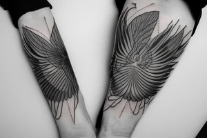 Parachute aviation tattoo idea