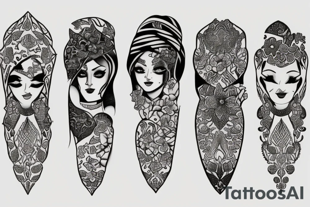 These days go persian tattoo idea