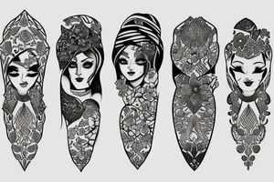 These days go persian tattoo idea