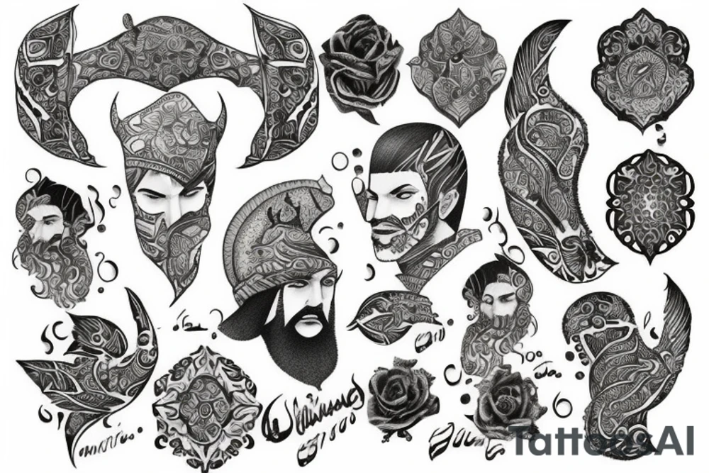 These days go persian tattoo idea