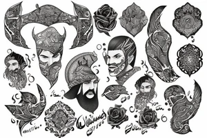 These days go persian tattoo idea