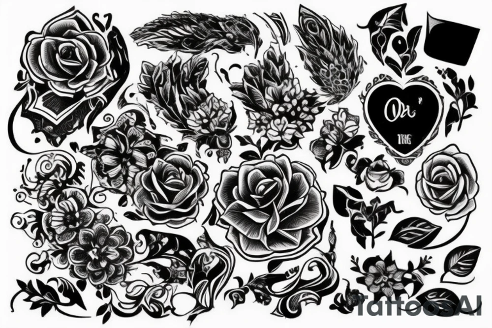 Круглая печать с окнами или текстом tattoo idea