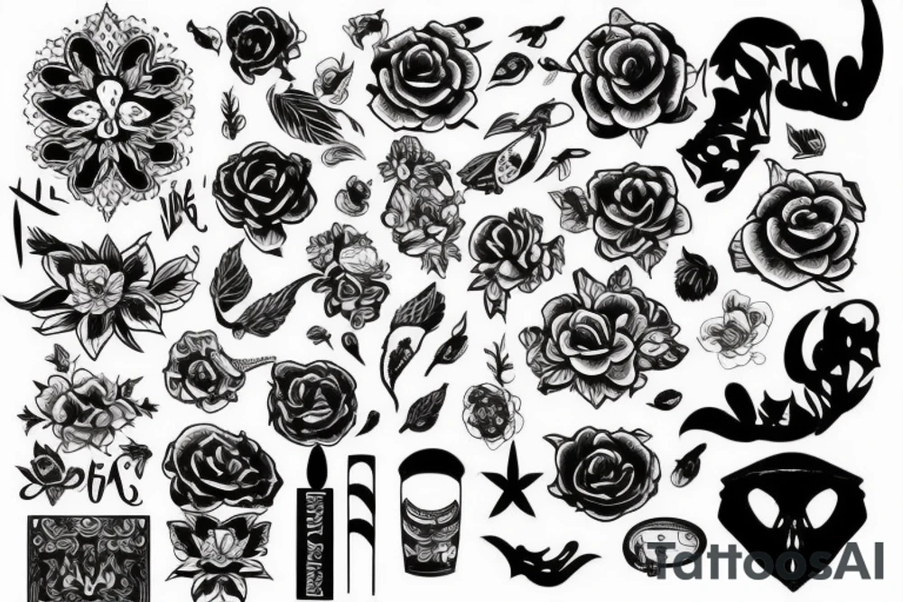 Круглая печать с текстом tattoo idea