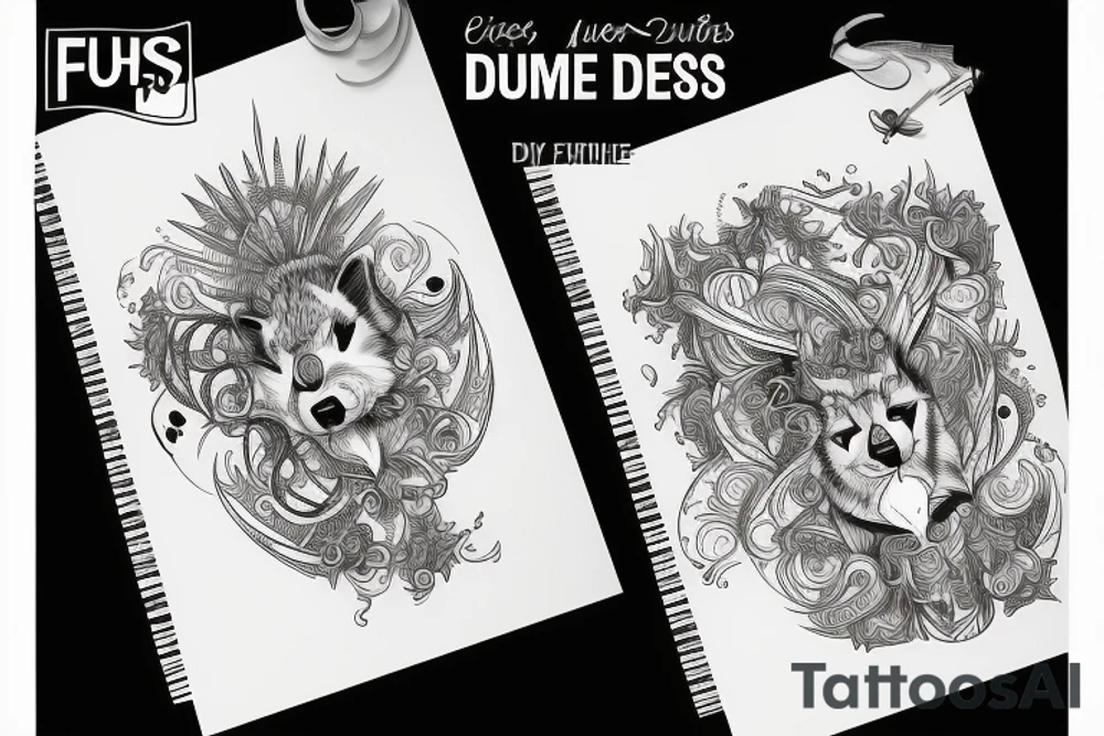 Fuchs und adler tattoo idea