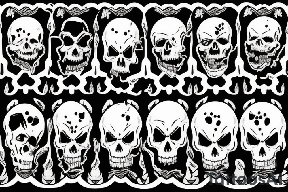Grim reaper smiling tattoo idea