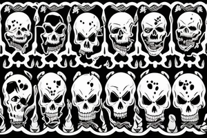 Grim reaper smiling tattoo idea