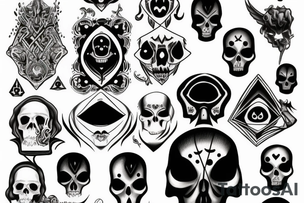 Grim reaper third eye tattoo idea