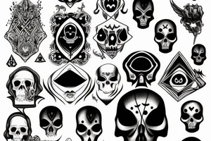 Grim reaper third eye tattoo idea