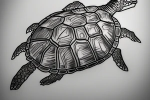 realistic sea turtle tattoo tattoo idea