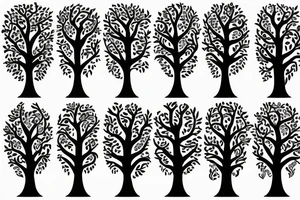 Tree of life with heart tattoo idea