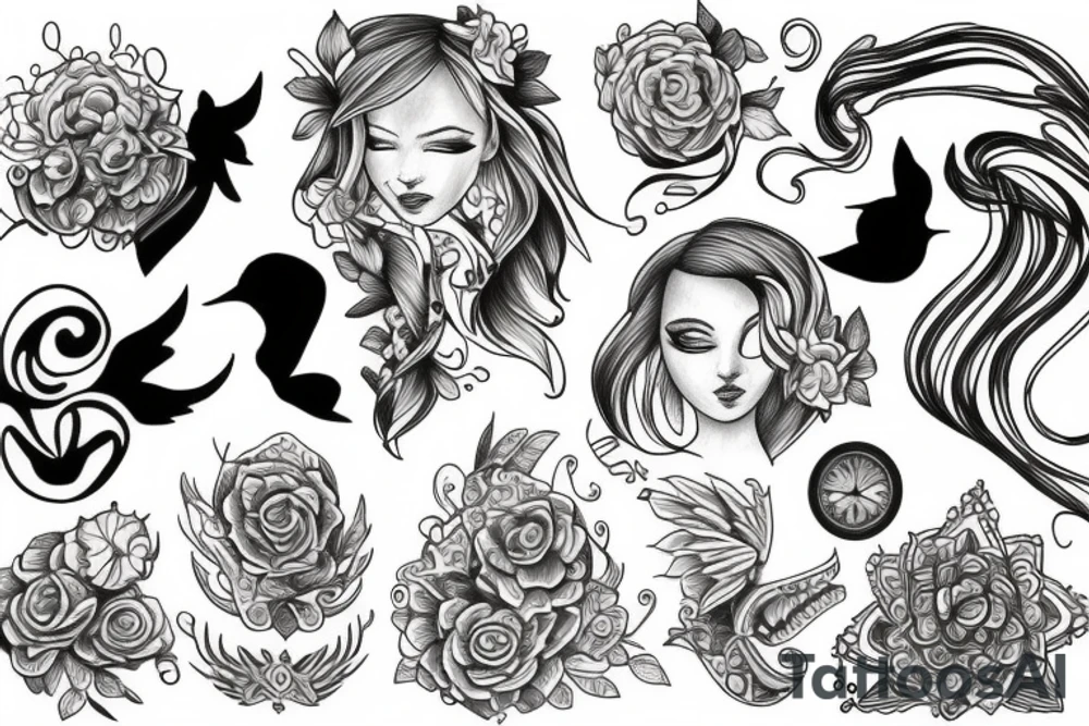 Free spirit tattoo idea