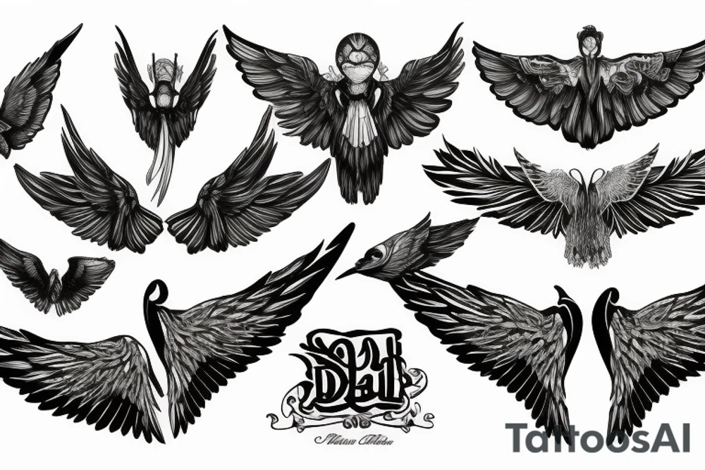 wings tattoo idea