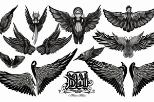 wings tattoo idea