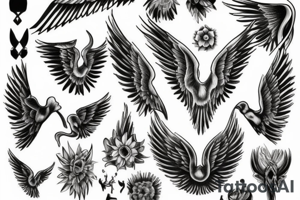 wings tattoo idea