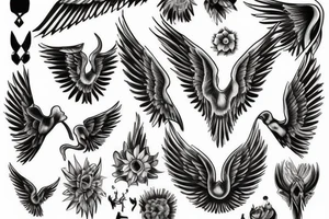 wings tattoo idea