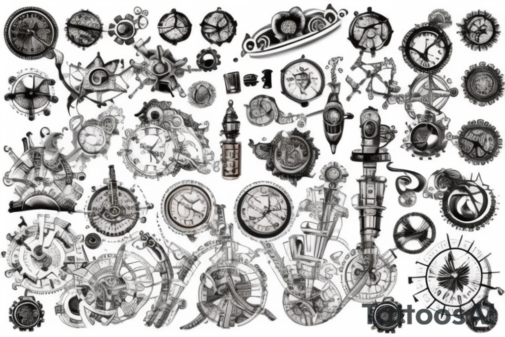 Steampunk tattoo idea