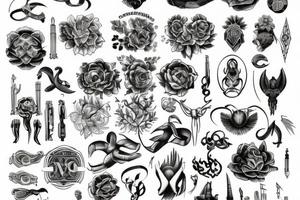 My tattoo is just one word - Silentium tattoo idea