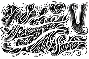 Word 'Silentium' in beautiful lettering tattoo idea