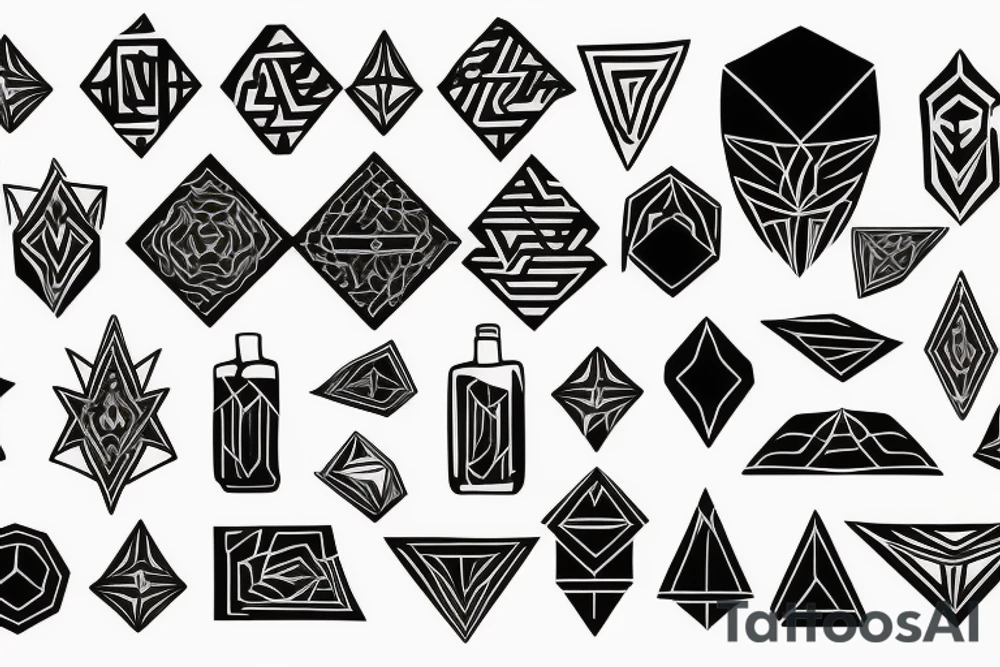 nonagon tattoo idea