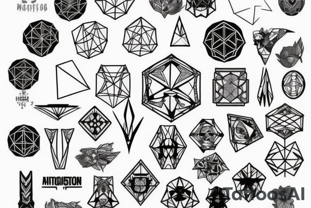nonagon tattoo idea