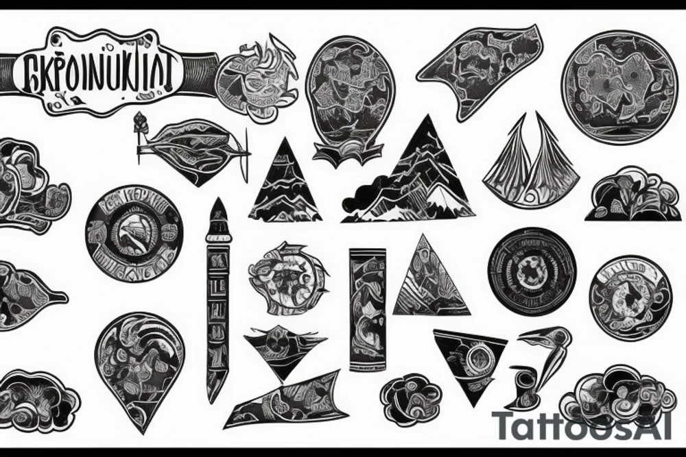 Ukrainian map tattoo idea