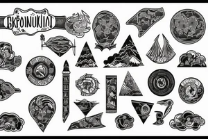 Ukrainian map tattoo idea