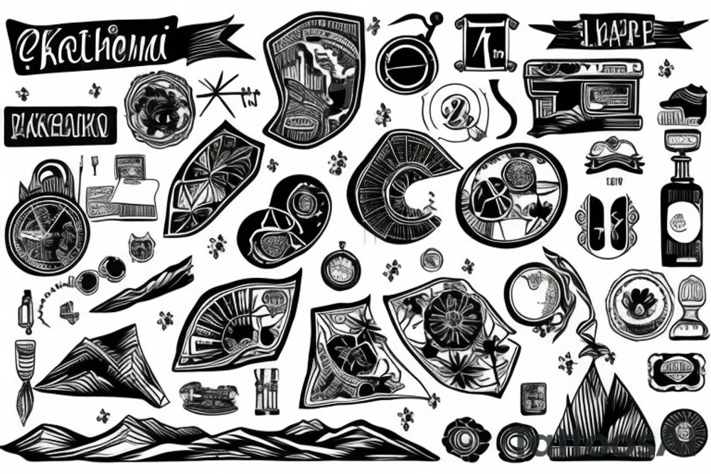 Ukrainian map tattoo idea