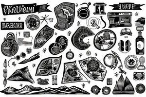 Ukrainian map tattoo idea