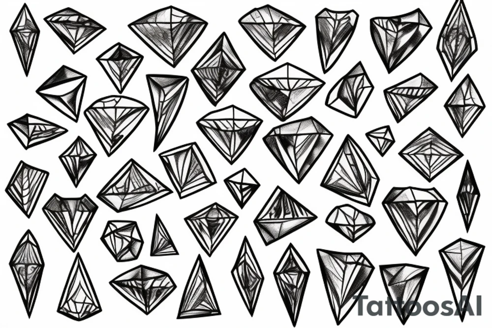 diamond memory tattoo idea