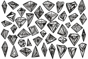 diamond memory tattoo idea