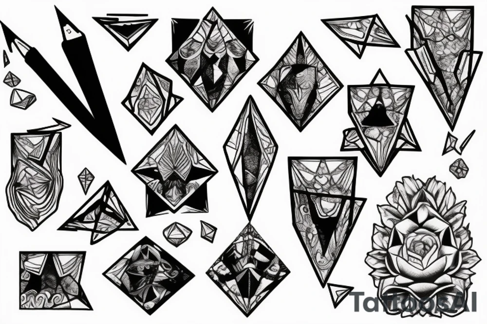 diamond memory tattoo idea